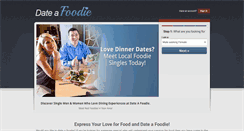 Desktop Screenshot of dateafoodie.com